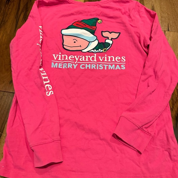 Girls Size 14 Christmas Vineyard Vines Tee - Picture 3 of 3